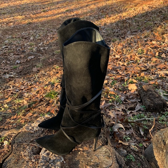 Schutz
Maryana Lace Cow Suede Boot - Picture 3 of 16